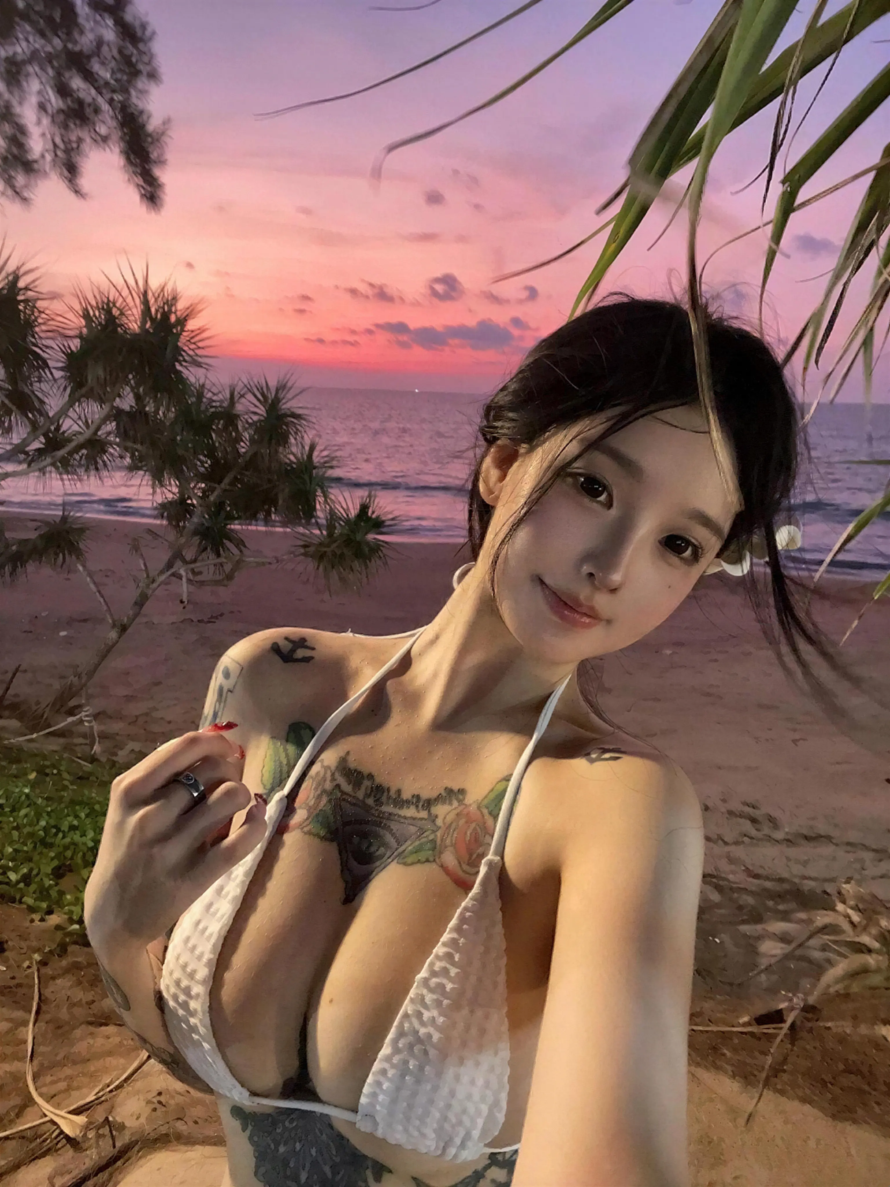 卡通百科老王 – 海边的夕阳 6P